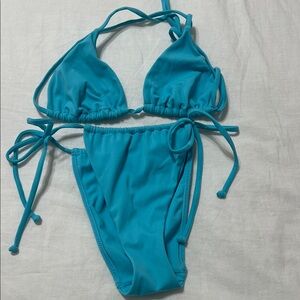 PacSun LA Hearts Blue Bikini Set
